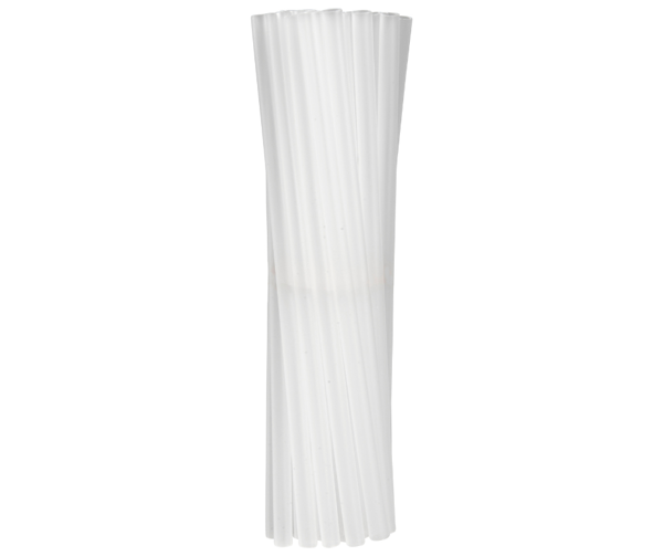 Muovipilli 19cm Ø6mm kirkas PP uudelleenkäytettävä 250kpl