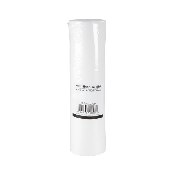Kuituliinarulla sileä 40x60cm 50kpl/rll perforoitu