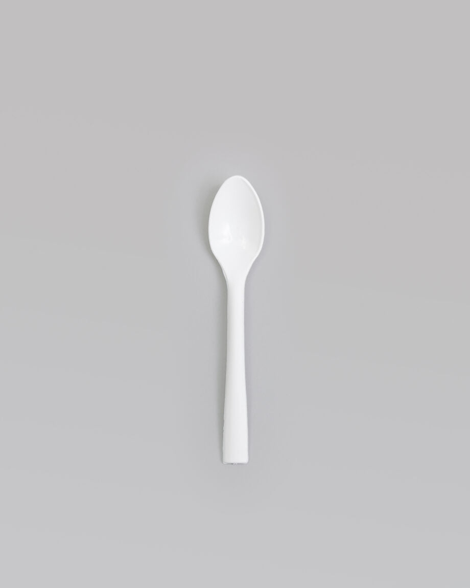 Lusikka PP, 18cm, valkoinen, uudelleen käytettävä, 125x konepesu, 100kpl
