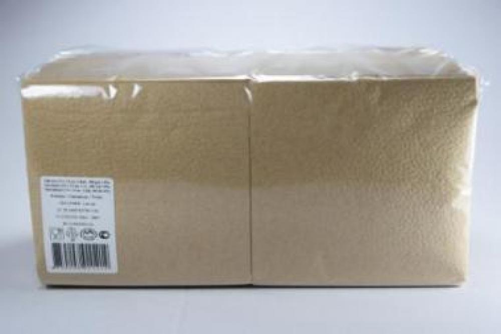 Lautasliina 24x24cm ruskea, 400kpl