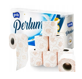 Grite Perlum Wc-paperi Valkoinen 3-krs. 64rll