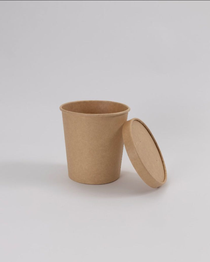 Pahvinen keittokulho ja kansi 500ml 50kpl