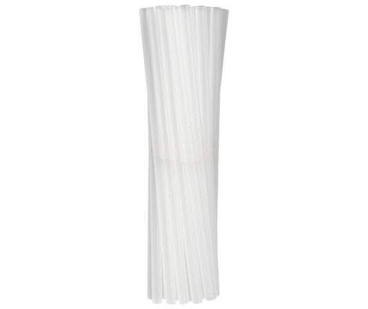 Muovipilli 19cm Ø6mm kirkas PP uudelleenkäytettävä 250kpl