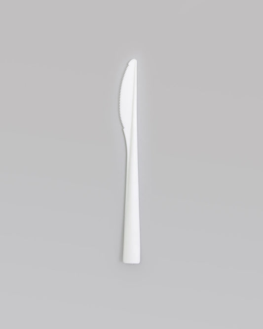 Veitsi, PP, 18cm, valkoinen, uudelleen käytettävä, 125x konepesu, 100kpl