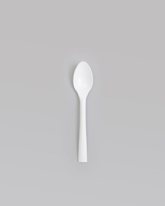 Lusikka PP, 18cm, valkoinen, uudelleen käytettävä, 125x konepesu, 100kpl