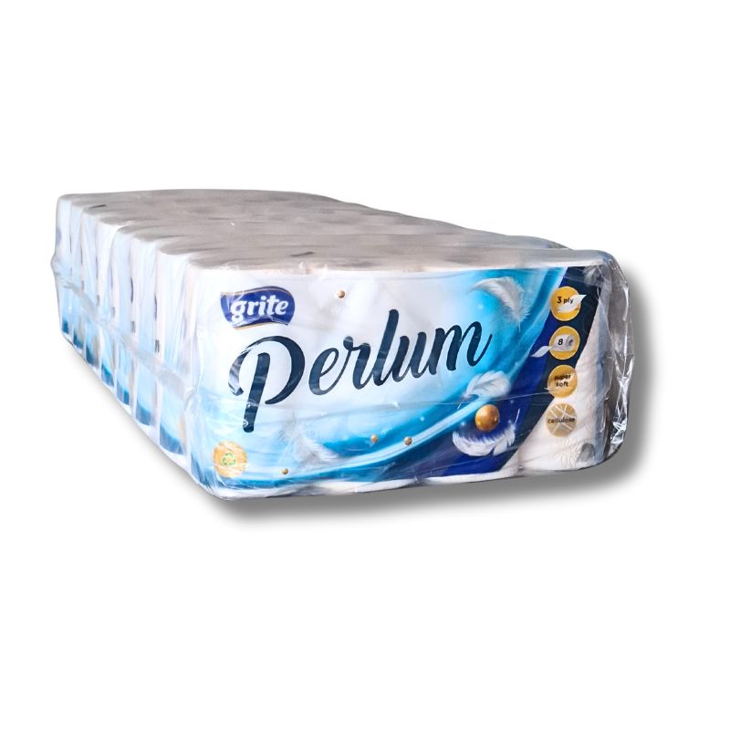 Grite Perlum Wc-paperi Valkoinen 3-krs. 64rll