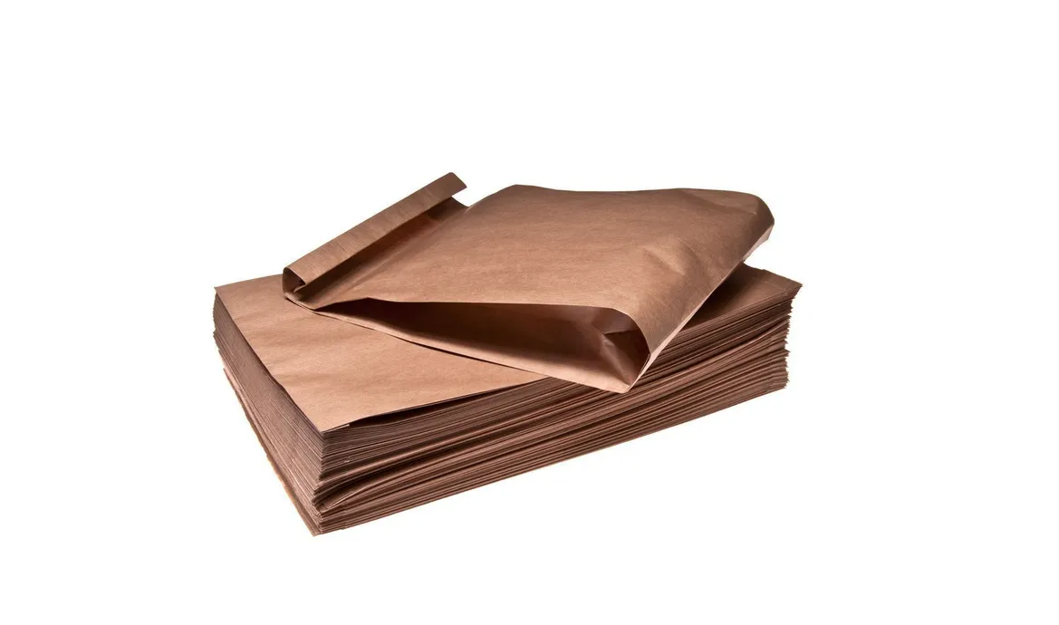 Paperipussi ruskea 27x8x37cm 80g/m2, 500kpl / ltk