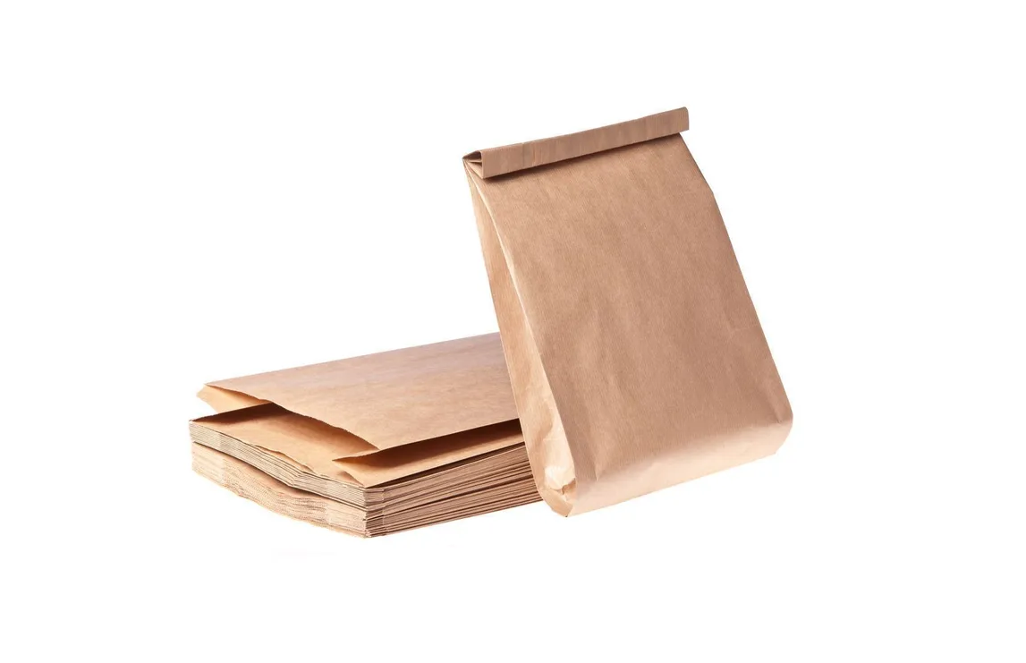 Paperipussi ruskea 23x6x34cm, 1000kpl / ltk