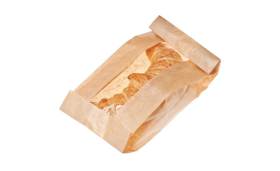 Paperipussi ruskea ikkunalla 12x5x24cm, 1000kpl / ltk