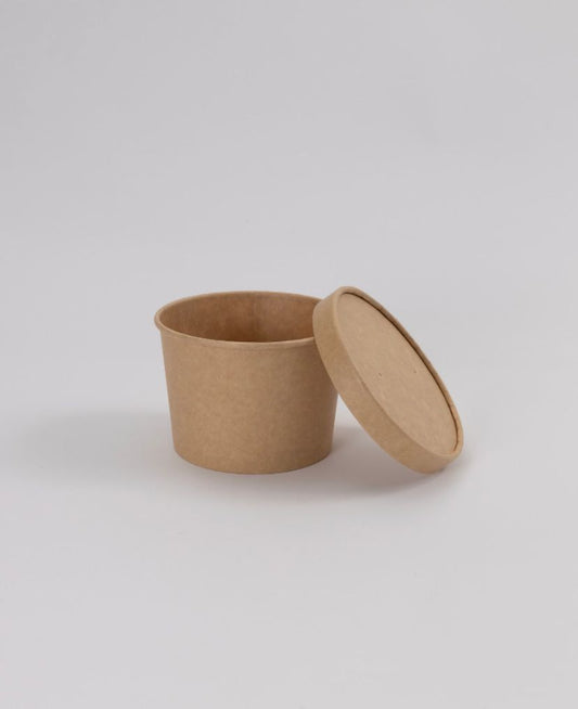 Pahvinen keittokulho ja kansi 350ml 50kpl