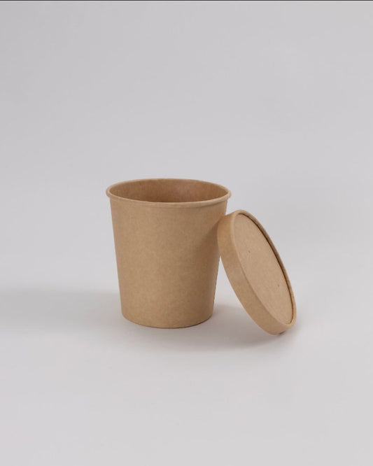 Pahvinen keittokulho ja kansi 500ml 50kpl